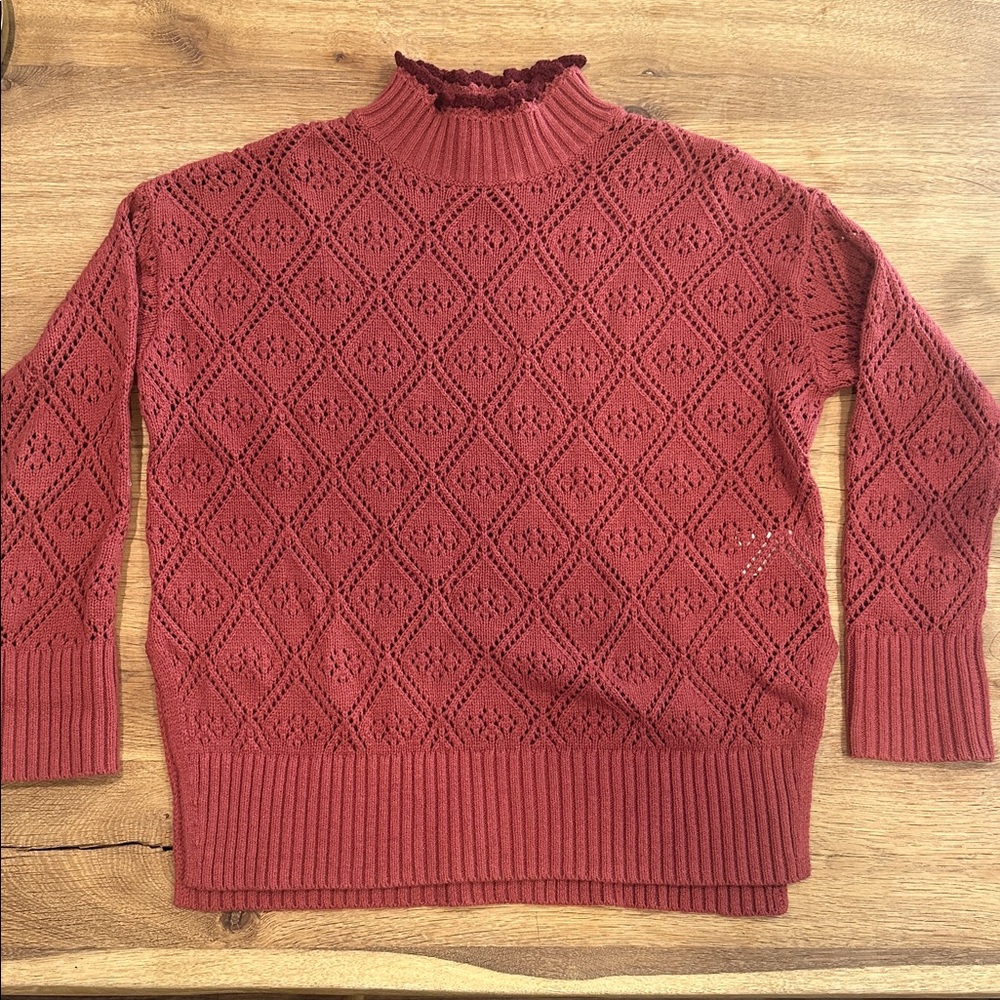 Sezane’s Rasberry Knit Sweater